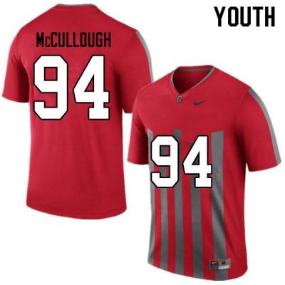 Youth Ohio State Buckeyes #94 Roen McCullough Throwback Nike NCAA College Football Jersey Fashion YNW0744JT